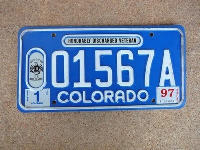 US-Kennzeichen Colorado, original