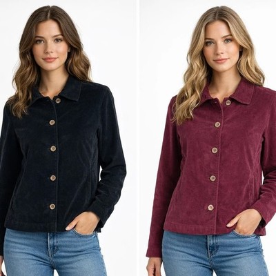 4.10 by BottegaChilometerZero Damen Jacke Samt DD25322 SENKRECHT
