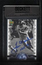 BAS 2005 Upper Deck NFL Legends Tom Mack #20 Authentic Auto HOF ow6