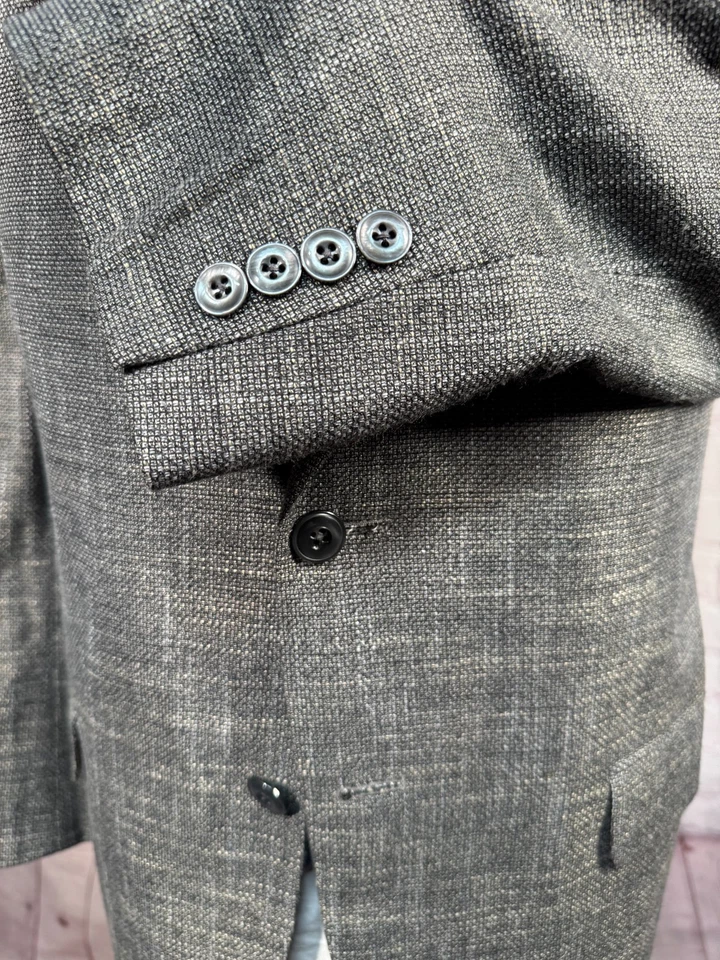 Chaqueta Blazer Abrigo Deportivo JACK VICTOR EXCLUSIVE COLL Para Hombres Gris BAMBÚ VISCOSA Foto 4 de 4