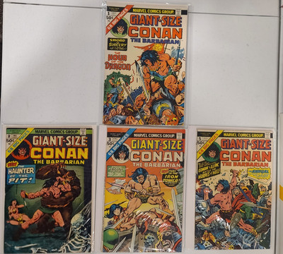 GIANT SIZE CONAN THE BARBARIAN LOT OF x4 - 1 2 3 5  - MARVEL