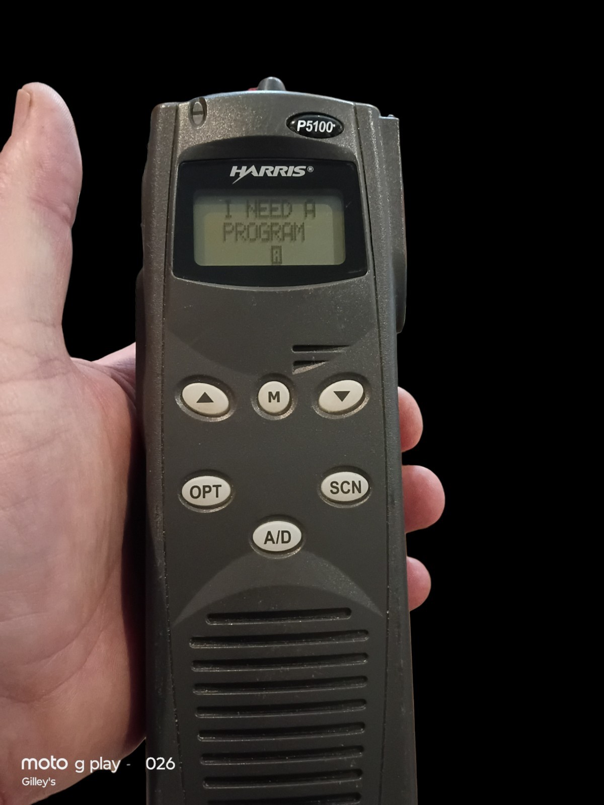 Two Way Portable Radio MAHM-S8RXX Tyco Harris Macom P5100 800 MHz P25 Trunking