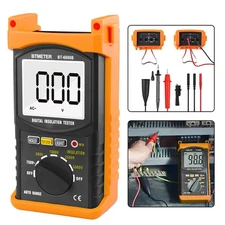 Digital Insulation Resistance Tester Megohmmeter 5000V 200GΩ with Test Leads Kit