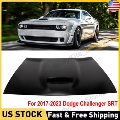 Hood Panel Aluminum For 2017-2023 Dodge Challenger SRT Style 68259671AG