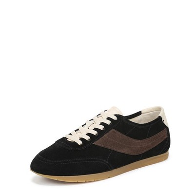 Vince Womens La Runner Sneaker Black/Dark Mocha 9.5 M 