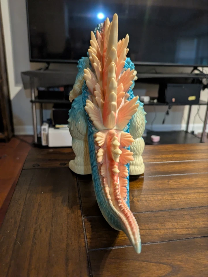 2023 MARUSAN 350 9" GODZILLA 1999 2000 Lucky Bag Cream Red And Blue Metallic - Image 3 of 4