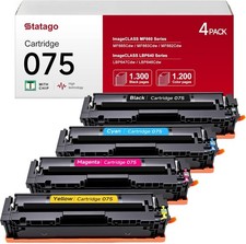 075 Toner Cartridge Compatible for Canon 075 075H CRG075 Works for Canon Color