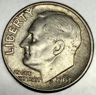 1963 - D Roosevelt Dime - Circulated Condition - 90% Silver - US Coin - 3978