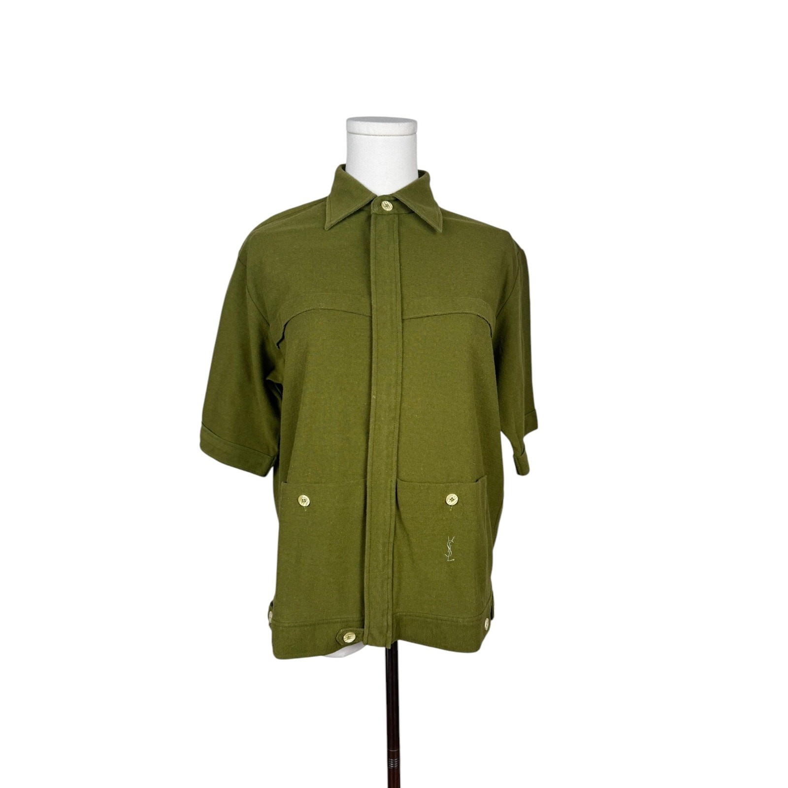 SAINT LAURENT Maglia verde YSL