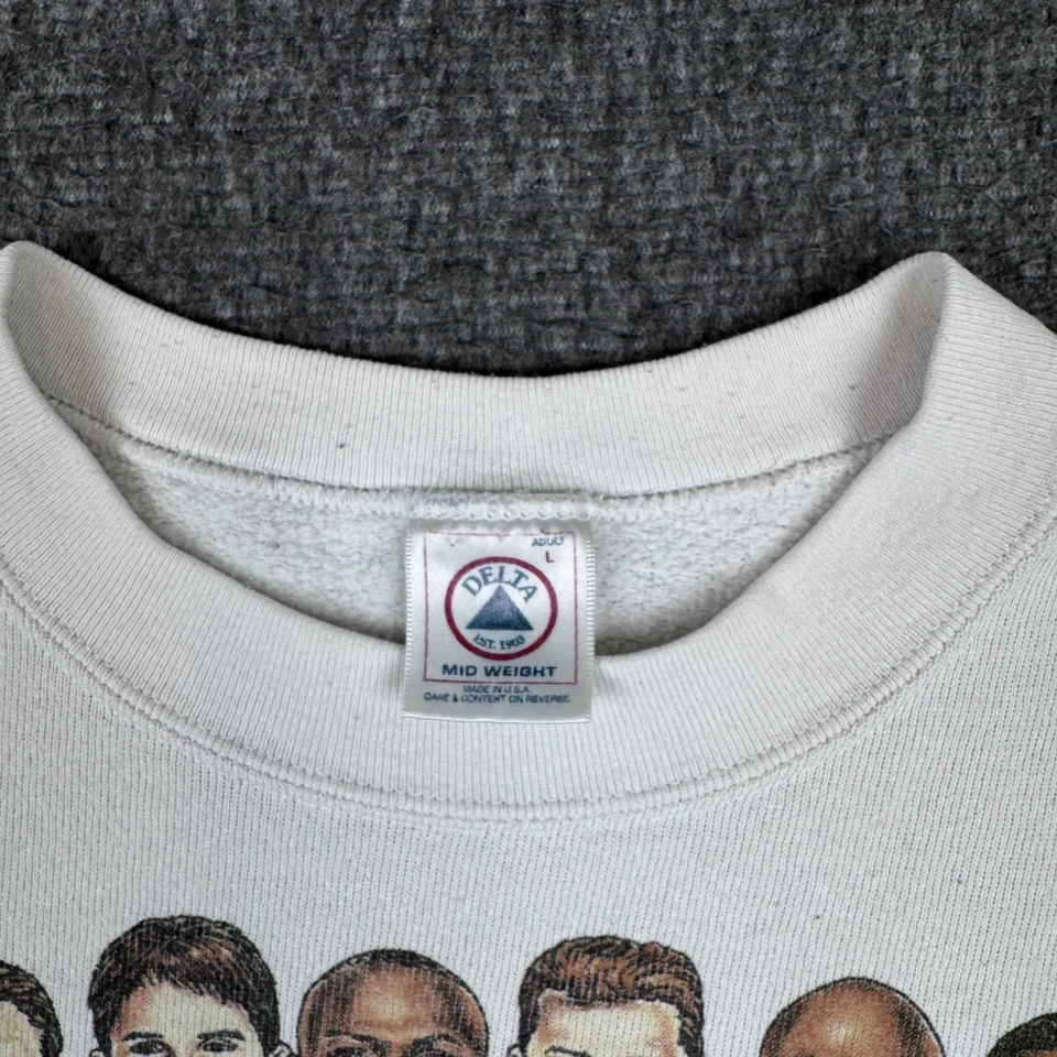 Sudadera De Colección NFL Denver Broncos Para Hombres Grande Blanca Caricatura Super Bowl Foto 3 de 4