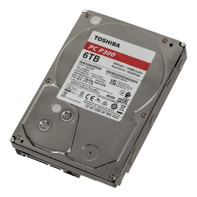 FESTPLATTE TOSHIBA PC P300 HDWD260EZSTA 6TB 5.4K 128MB SATA III 3.5'' 