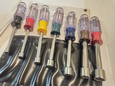 Vintage Sears Craftsman 7-Pc Nut Driver Set MADE IN USA 9-4196 - 3/16, 1/4,...