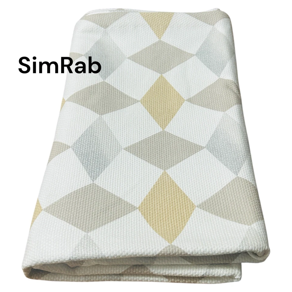 Alfombrillas IKEA Gokvalla - Patrón Geométrico Blanco/Taupe/Plateado/Dorado Foto 4 de 4