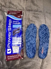 Powerstep Pinnacle Maxx Extra Support Orthotic Arch Insoles M 7 - 7.5, W 9 - 9.5