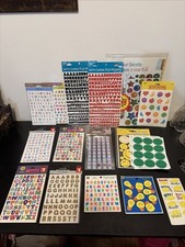 Lot Of Alphabet And Smiley Face Stickers Many Unopened