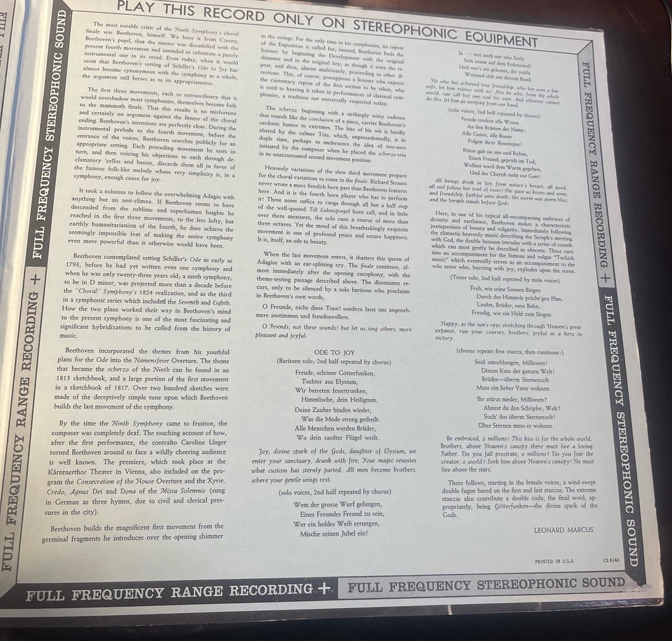 Ansermet Beethoven Ninth Sutherland Procter Dermota Van Mill - Image 3 of 4