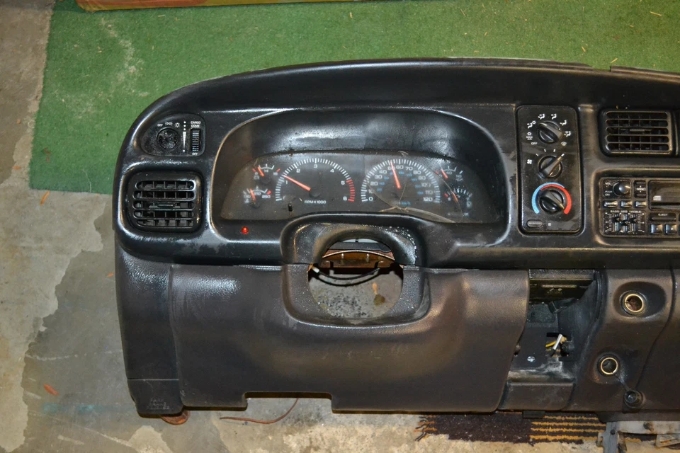 1998-2001 DODGE RAM 1500 2500 РАМА ПРИБОРНОЙ ПАНЕЛИ ОСНОВНОЕ КРЕПЛЕНИЕ ДЕКИ В СБОРЕ АГАТ СЕРЫЙ OEM - Изображение 2 из 4