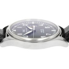 IWC SCHAFFHAUSEN PILOT WATCH MARK XVII IW326501 41mm SS Black Dial Leather #C464 5