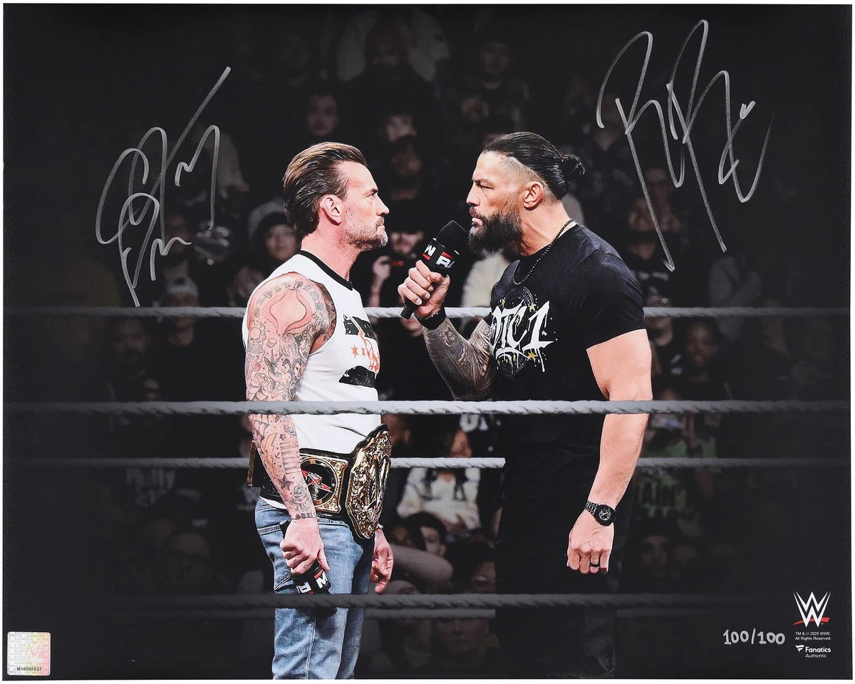 CM Punk WWE Wrestling Original Autographed Photos for sale | eBay