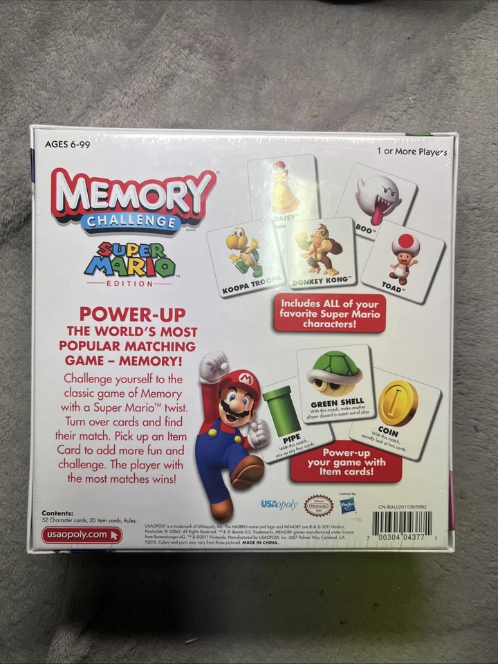 Super Mario Bros Edition Memory Challenge Game Sealed - Image 3 of 3