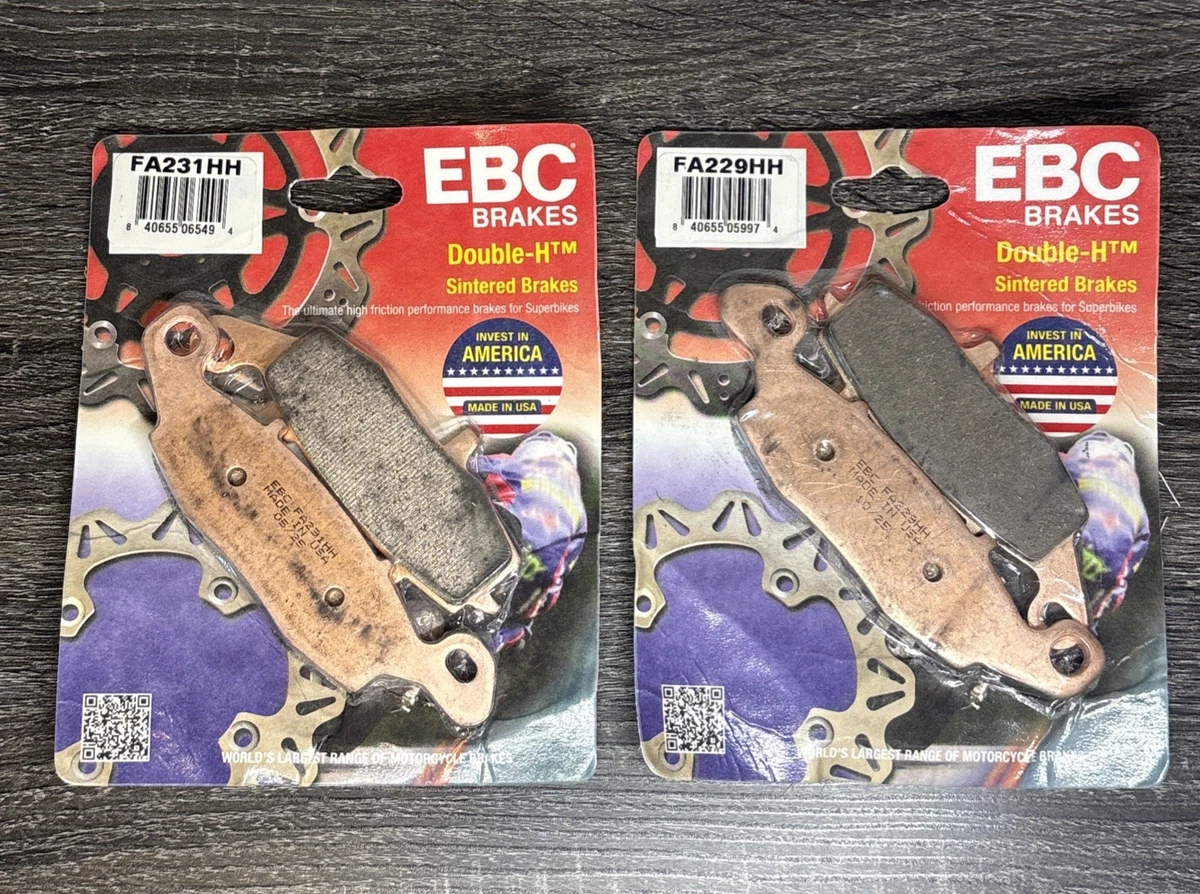 EBC Sintered Brake Pads 2 Pr FA229HH+FA231HH fits select Kawasaki Suzuki models photo 2