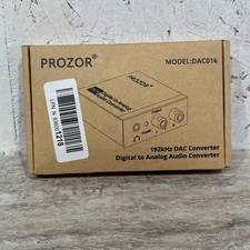 Prozor 192kHz DAC Converter, Digital to Analog Audio Converter. Model: DAC01k