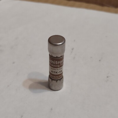 Fusibles Rapides KTK-15 15A 600V - Paquet De 5, Action Rapide, Pour Protection électrique