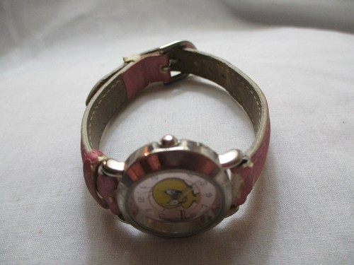 Armitron Tweety Looney Tunes Pink & Silver Toned Wristwatch - Picture 8 of 12