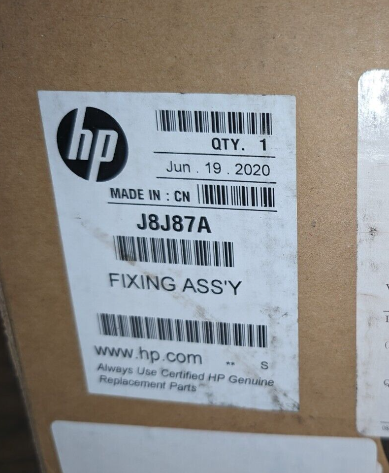OEM HP J8J87A Maintenance Kit for LaserJet 110V RM21256 Open Box