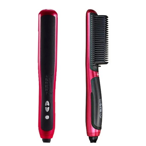 Hair Brush Straightener Professional Hot Straightening Curling Comb Electric New - Picture 2 of 17