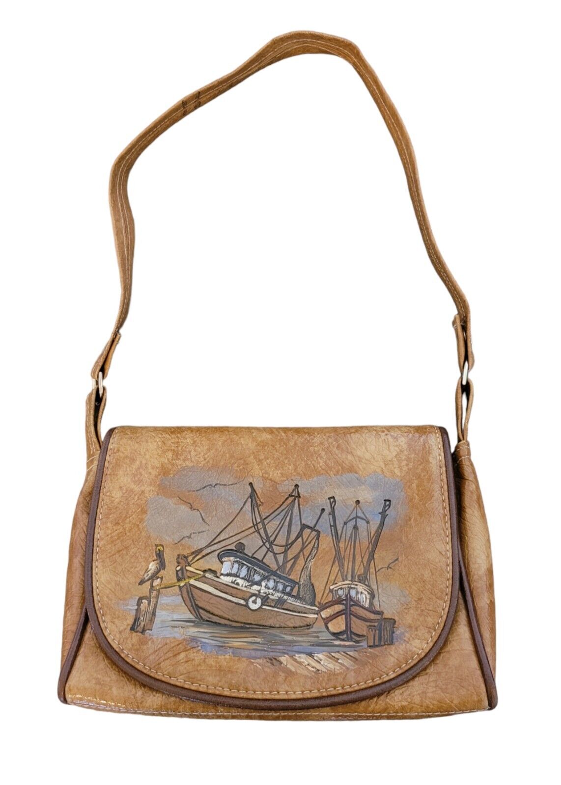 The Original Florida Keys Painted Leather Handbag… - image 3