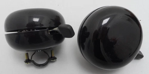 2 Stück BÜCHEL Fahrradklingel mit Ding-Dong Nostalgie Effekt 80mm Basil Glocke B