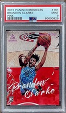 2019 BRANDON CLARKE Panini PINK FOIL Luminance Chronicles PSA 9 Rookie RC #161 