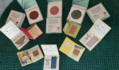 7 the Balm Cosmetics Palettes & 3 Laura Sanchez palettes in Colors Shown w/Bag