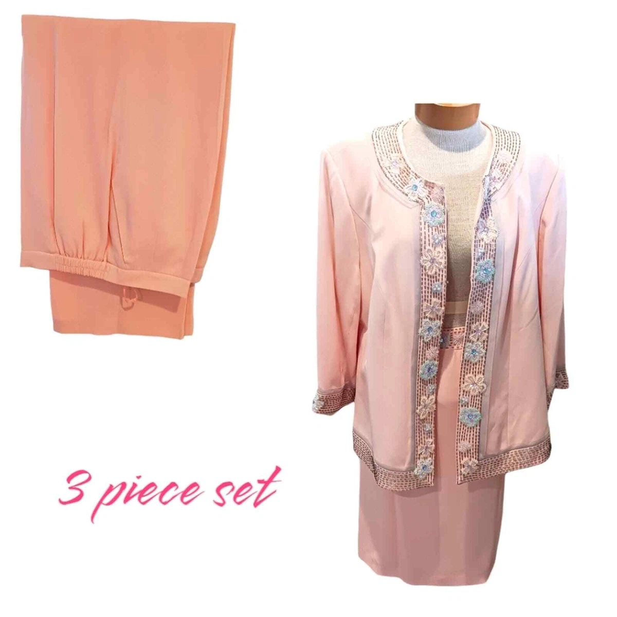 Tunique En Soie Rose Randolph Duke - Femme, Taille M, Manches Longues, Occasion TB