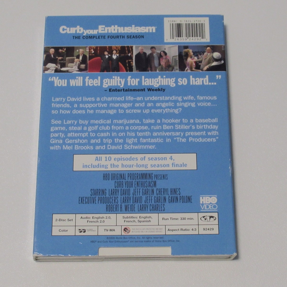Curb Your Enthusiasm Complete Fourth DVD Season Box Set Larry