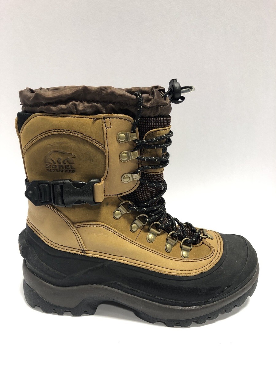Sorel Men’s Conquest, Brown Waterproof Winter Boots, Size 8M