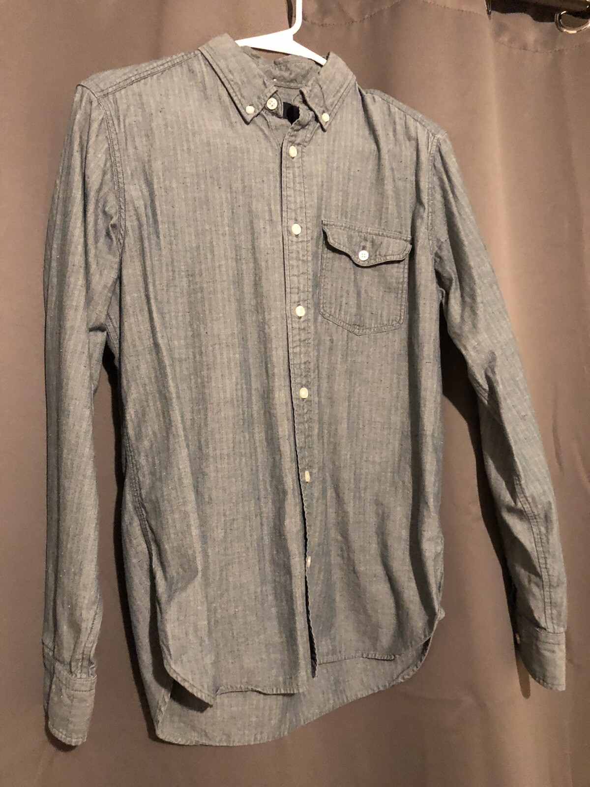 Gap Men’s LongSleeve Button Shirt BlueGreen Confetti Small eBay