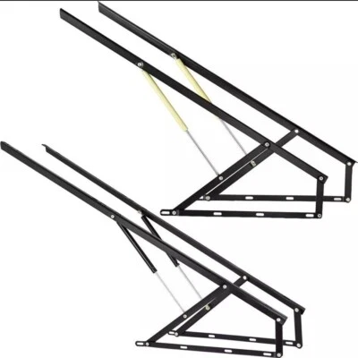 Lift Mechanism Bed Storage Ottoman Gas Struts Hinge Pair Bed Sofa 120-152cm
