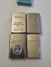 Vintage Lighter Lot Of 4 Non Working Condition Zippo,My Lite 4 Parts Untested P7