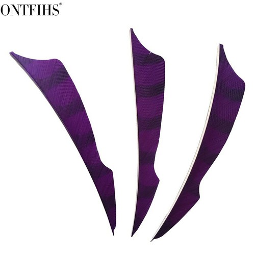 24PCS 4" Striped Sting Vanes Fletches Fletching Fletches Right Wing - Picture 16 of 18