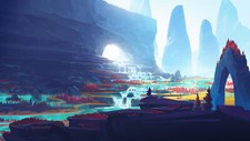 Landscape fantasy art wizard Custom Gaming Mat Desk