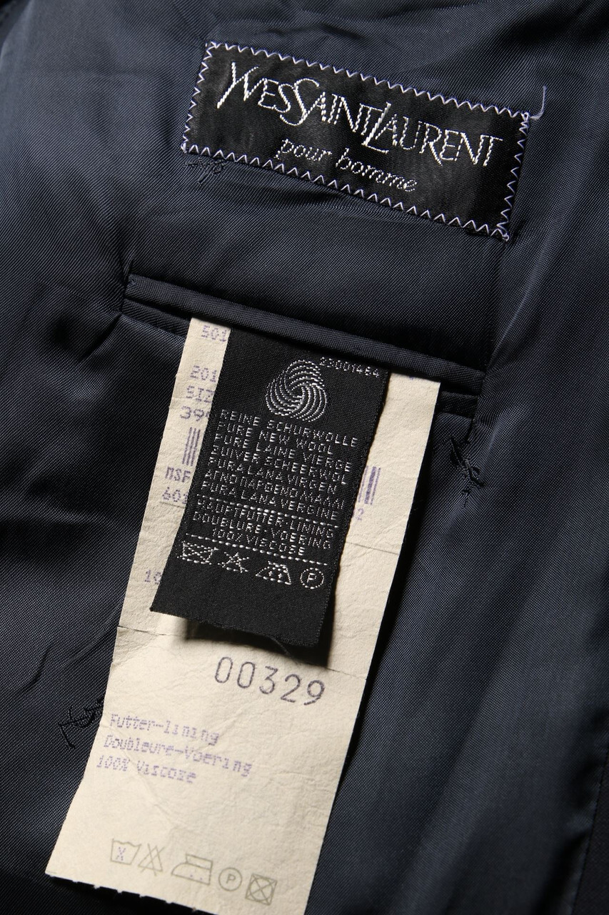 Blazer lana vergine Yves Saint Laurent 24 = 48 blu scuro