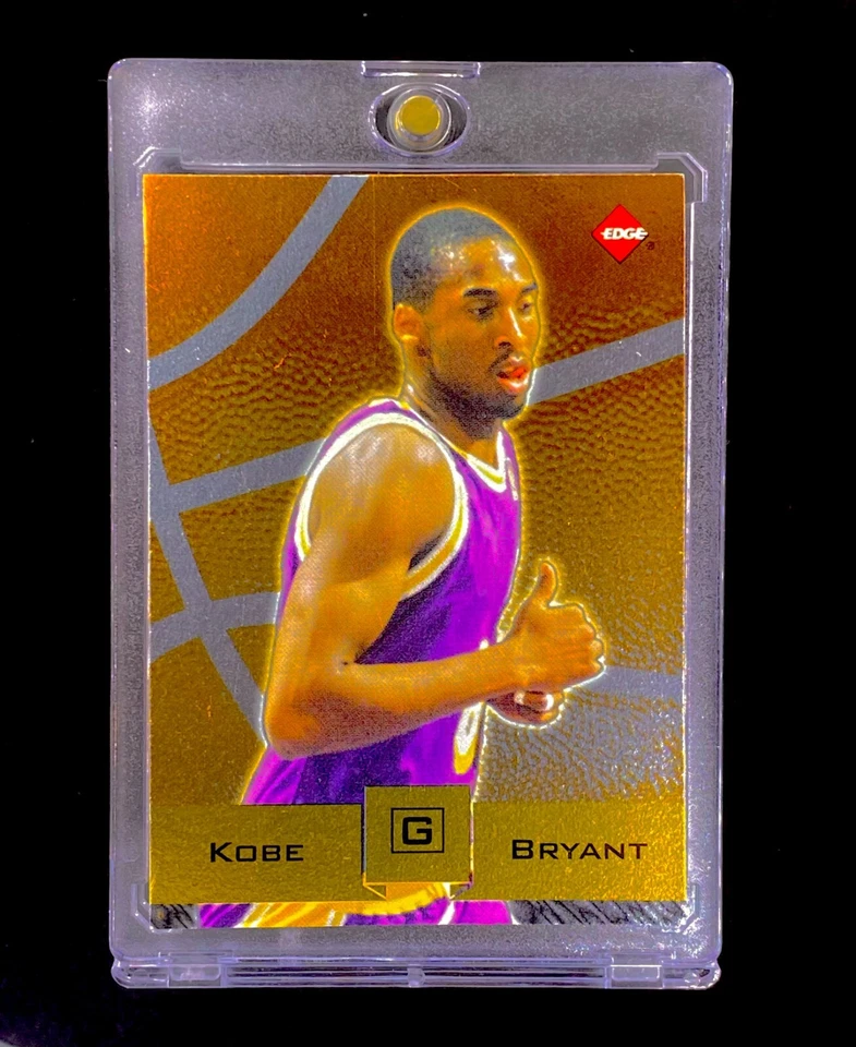 Kobe Bryant raro lámina de oro novato 1996-97 SP Edge no automático - LOS ANGELES LAKERS Foto 2 de 4