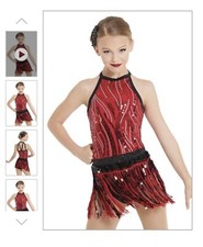 Weissman Dance Costume. Child XL Perfect Condition. Hair Piece Included.