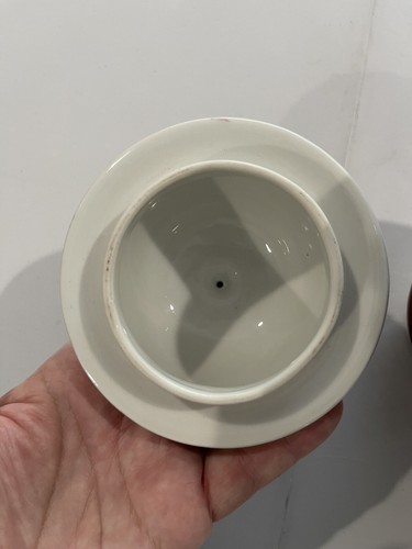 VINTAGE BAVARIA, GERMANY CARL SCHUMANN ARZBERG PORCELAIN TEMPLE JAR WITH LID. - Picture 6 of 8