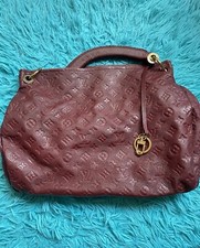 Borsa Louis Vuitton Burgundy Artsy Empreinte MM in pelle *necessita di riparazione*