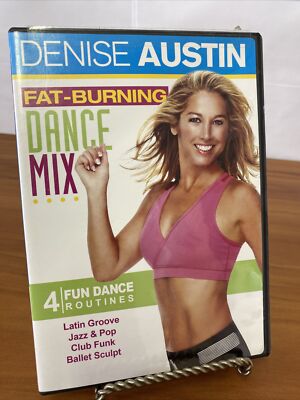 Denise Austin Fat Burning: Dance Mix DVD (2006) USED Good Condition Exercise DVD