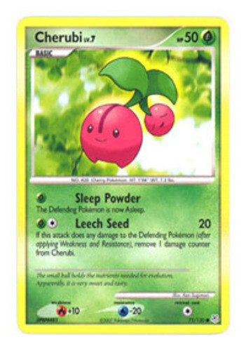 Pokemon - Cherubi - 75/130 - Common - Diamond and Pearl - NM