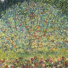Reproducción sobre lienzo de impresión artística giclee de Apple Tree de Gustav Klimt